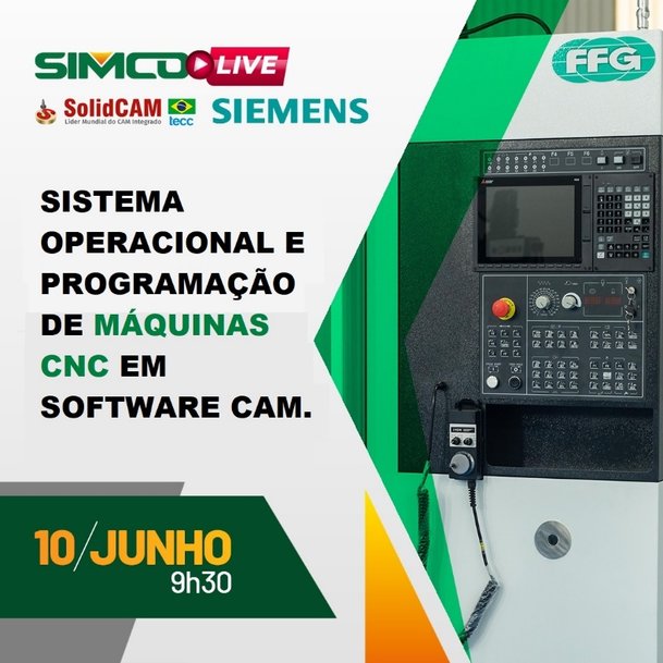 SIMCO promove live sobre Sistema Operacional e Programação de Máquinas CNC em Software CAM